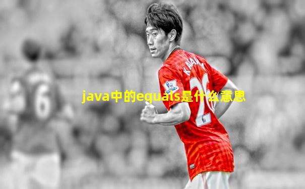java中的equals是什么意思