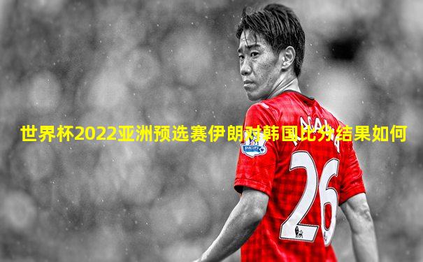 世界杯2022亚洲预选赛伊朗对韩国比分结果如何