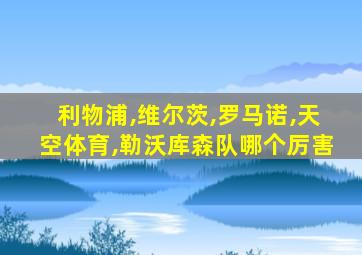 利物浦,维尔茨,罗马诺,天空体育,勒沃库森队哪个厉害